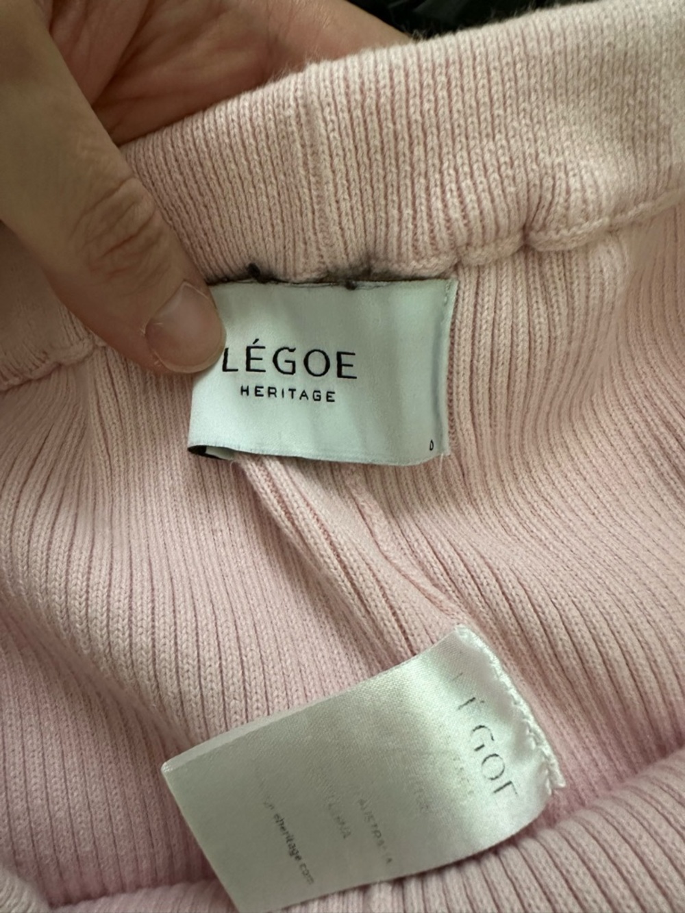 Light Pink Pregnancy/Postpartum Matching Knit Set - Picture 9 of 9